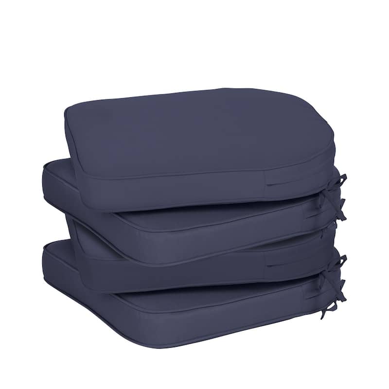 Aoodor Outdoor Chair Cushion Soft and Fade-resistant Polyester Set of 4 - 18''x19''