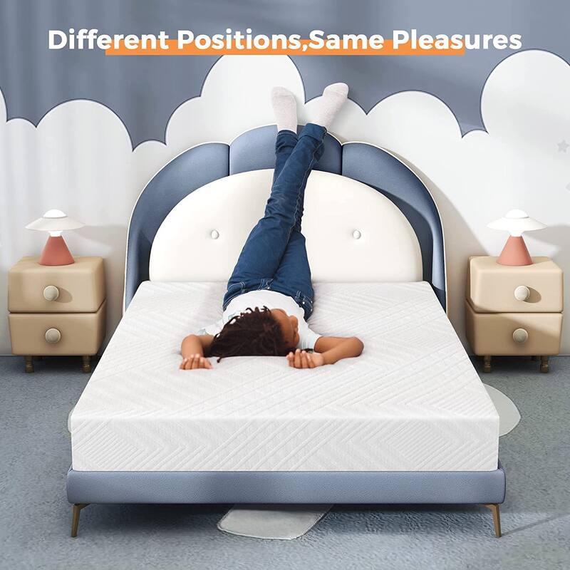 6 inch Full Mattress in a Box, Gel Memory Foam Mattresses Made in USA for Full Bed, Medium Firm
