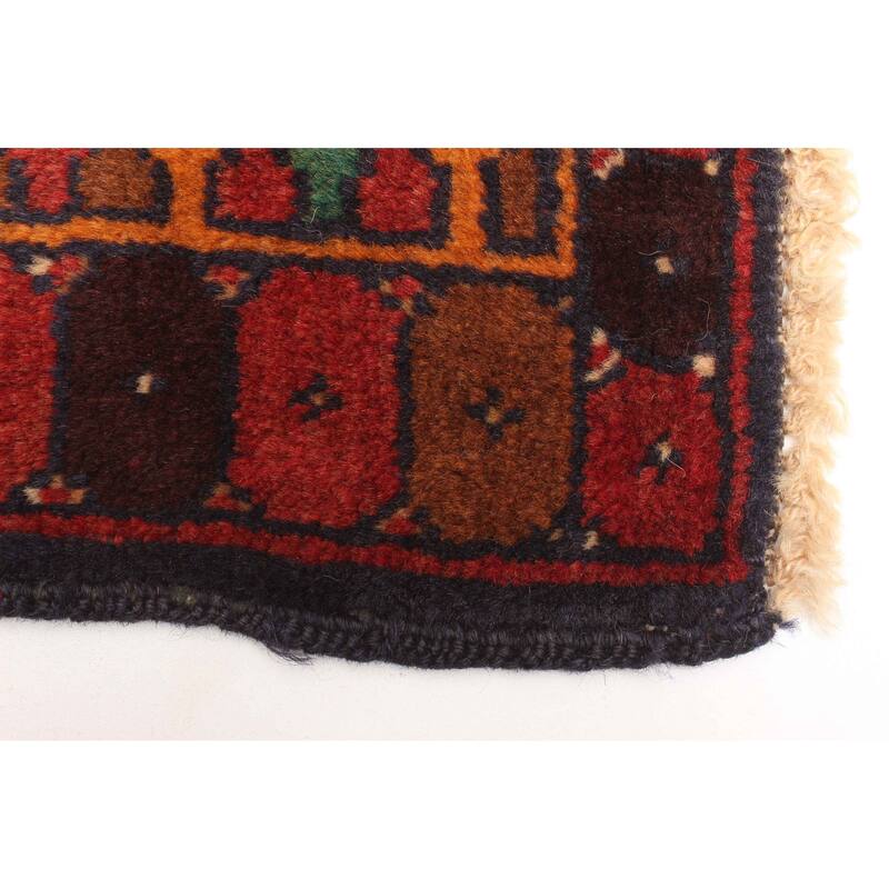 ECARPETGALLERY Hand-knotted Teimani Red Wool Rug - 3'1 x 4'3