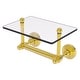 preview thumbnail 11 of 26, Allied Brass Waverly Place Collection Two Post Toilet Tissue Holder with Glass Shelf