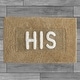 preview thumbnail 42 of 59, Jean Pierre Novelty Cotton Bath Rug - 21"x34" - "His" & "Hers"