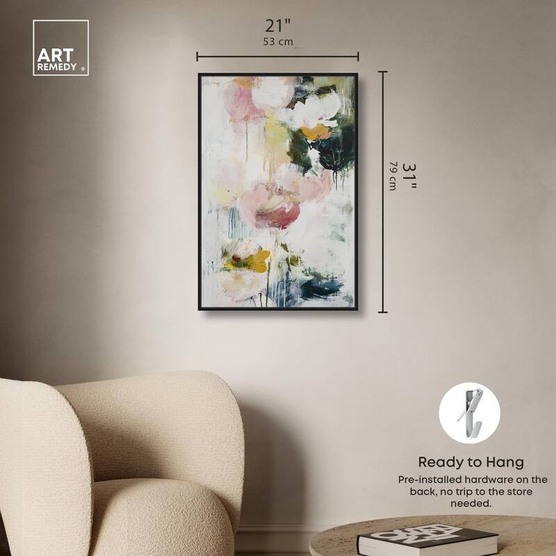 Dripping Colors IV Canvas by Art Remedy