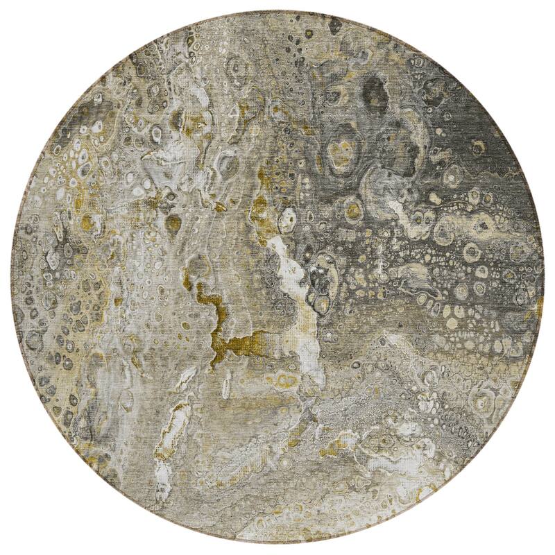Machine Washable Indoor/ Outdoor Chantille Modern Abstract Rug