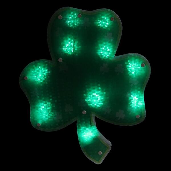 Shop 14 Led Lighted Green Shamrock St Patrick S Day Window