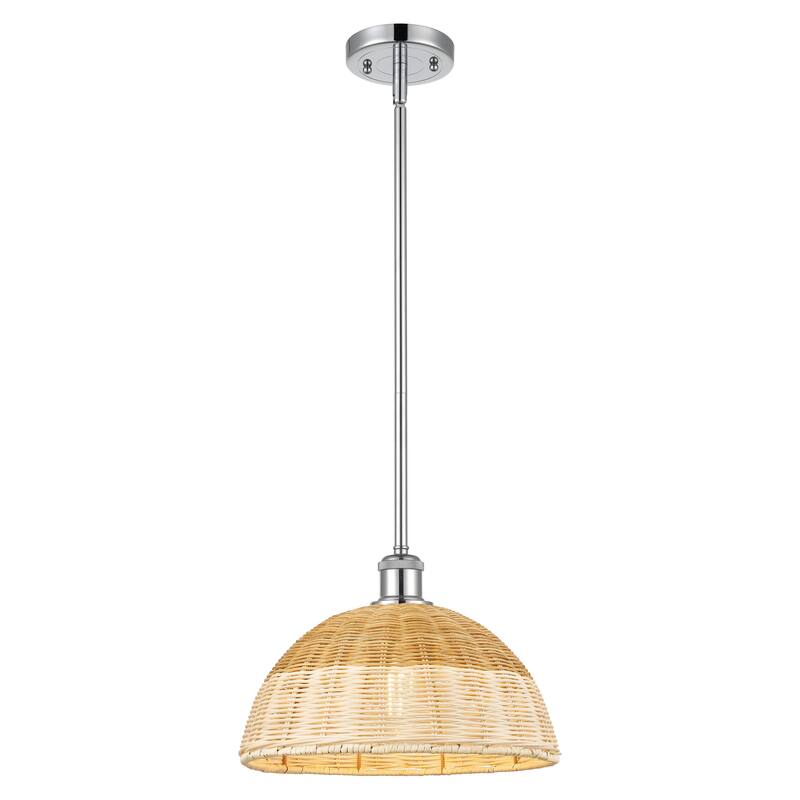 Innovations Lighting Endless Possibilities Ballston - Bristol Natural II - 1 Light 12" Stem Hung Mini Pendant - Polished Chrome