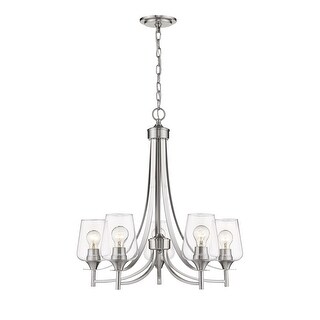 Joliet 5 Light Chandelier in Brushed Nickel