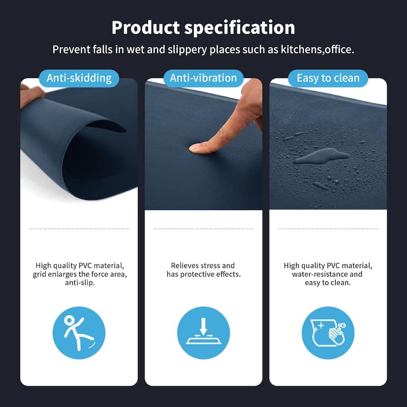 Anti-Fatigue Comfort Mat Non-Slip&All-Purpose Comfort-for Kitchen Office Standing Desk