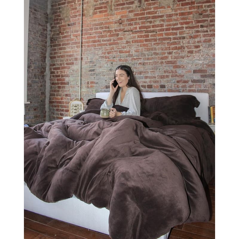 Warmer than Warm® - Coma Inducer® Oversized Comforter Set - Hot Fudge