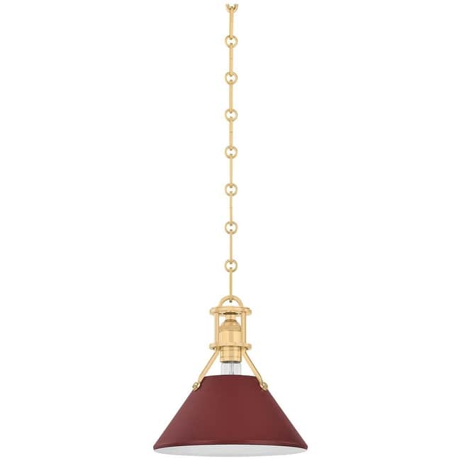 Hudson Valley Lighting Painted No.2 10" Wide Mini Pendant