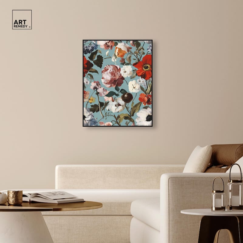 Floral Tapestry I Canvas by Art Remedy