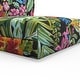preview thumbnail 1 of 0, Pillow Perfect Outdoor/Indoor 100% Acrylic Seat Back & Cushion Set, Weather Resistant, Fade Resistant Polyester - 80" X 23" X 3" - Indoor/Outdoor - Single - Paradise Island Black