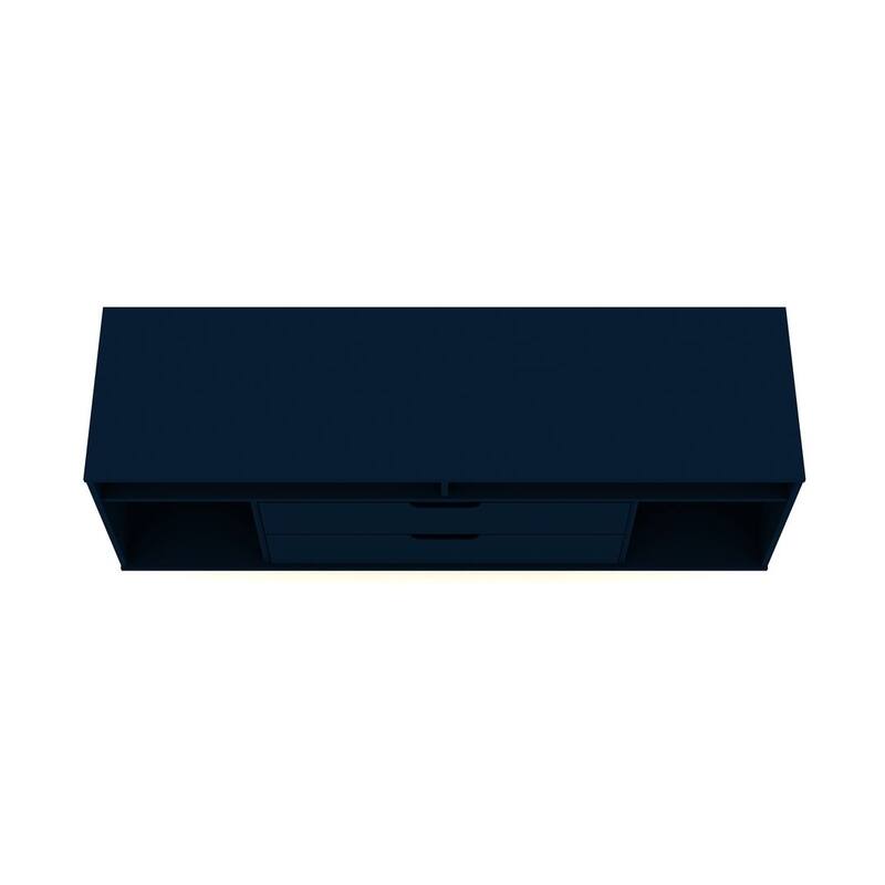 Manhattan Comfort Rockefeller 62.99 In. Metal Leg Media Cabinet Console