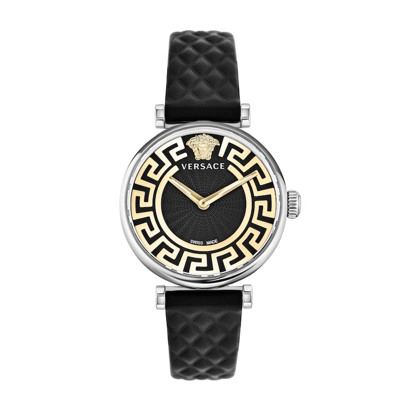 Versace Women's Greca Chic 35mm Quartz Watch VE1CA0123 - Black - One Size