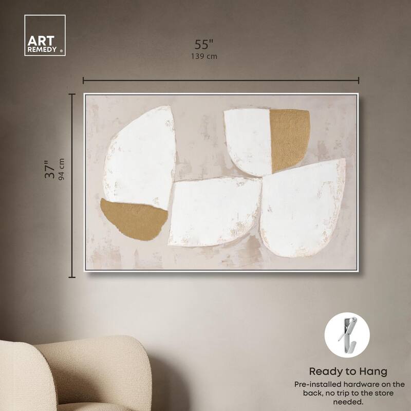Gilded Cairn III Canvas by Art Remedy