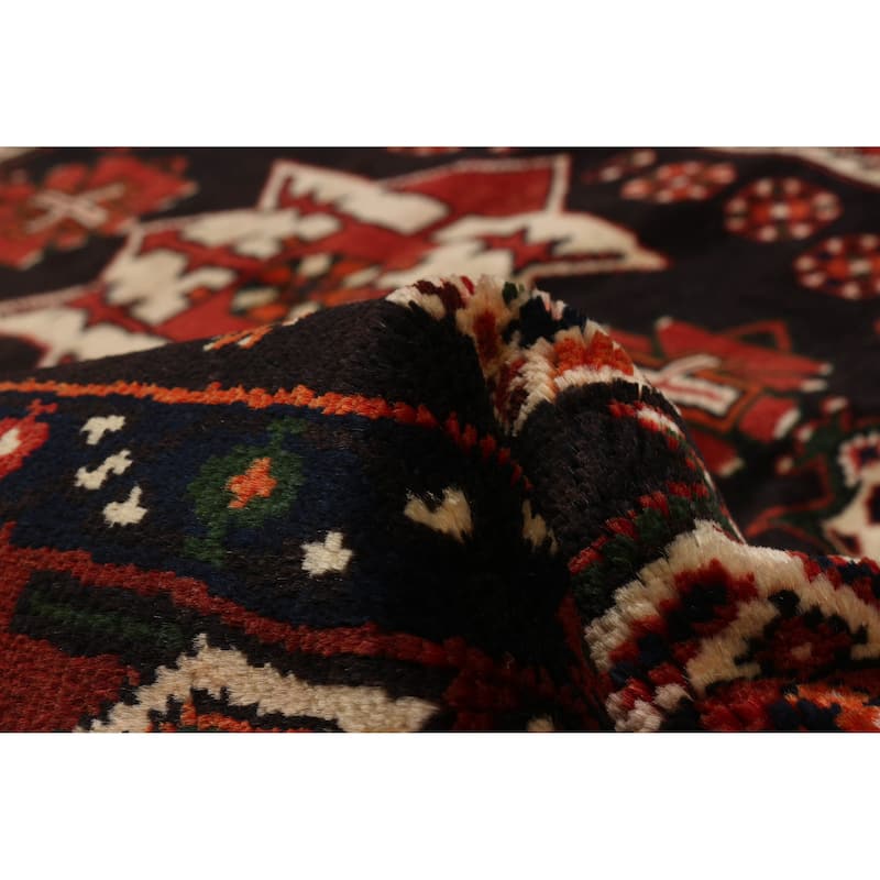 ECARPETGALLERY Hand-knotted Andelz Black Wool Rug - 4'6 x 7'2