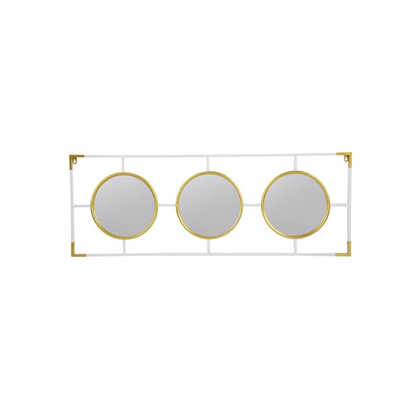 Gold And White Frame With Mirror
