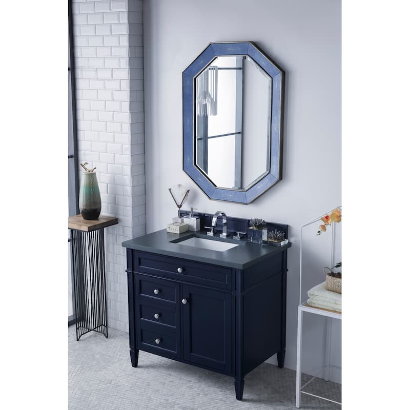James Martin Vanities Brittany 36" Single Vanity, Victory Blue