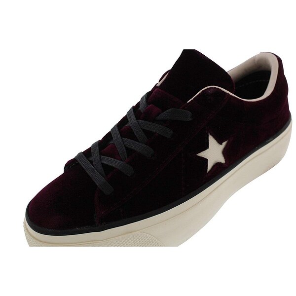 converse one star velvet platform