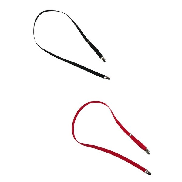 New CTM Kids/' Elastic Clip-End 1 Inch Heart Suspenders