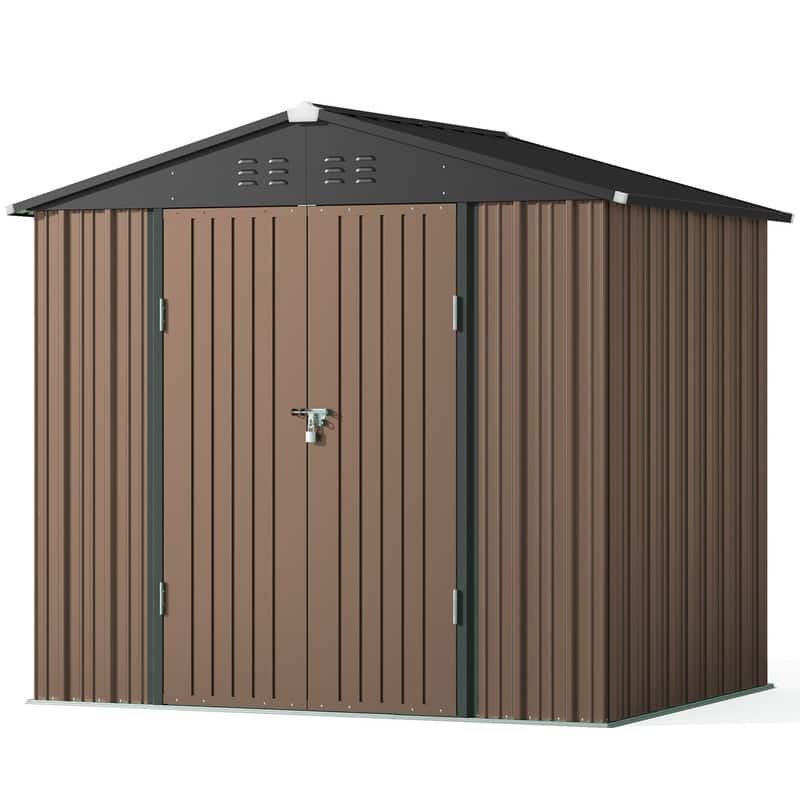 Metal Steel Tool Shed Storage House, Outdoor Tool Shed, Garden Storage Shed with Waterproof and UV Resistant
