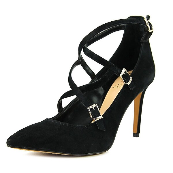 vince camuto black suede heels
