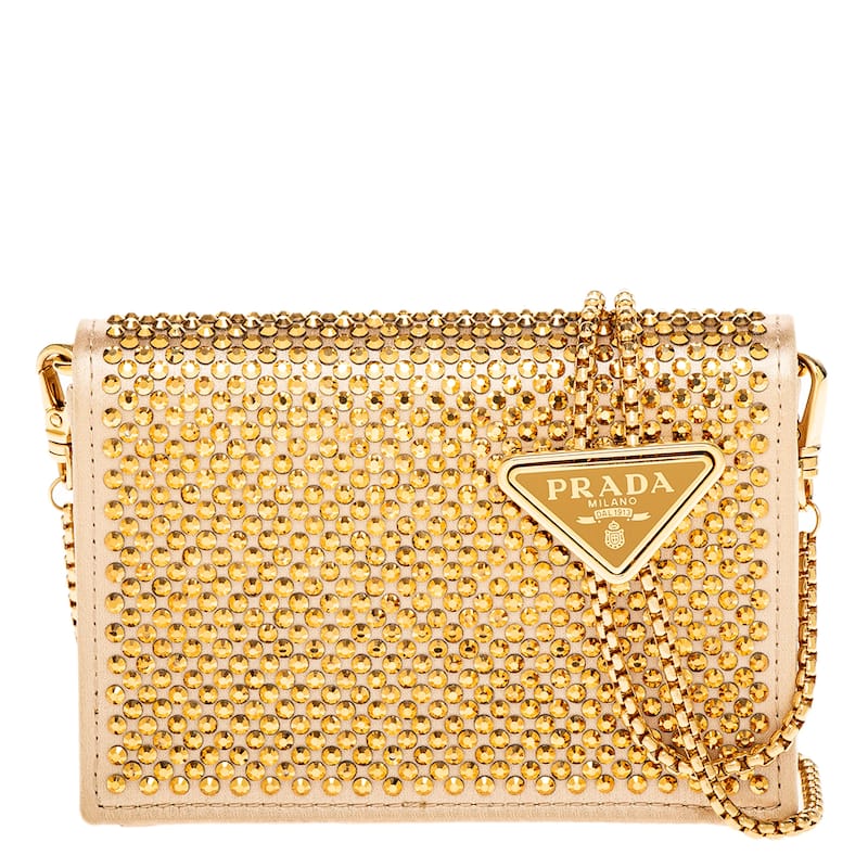 Prada Crystal Embellished Cardholder