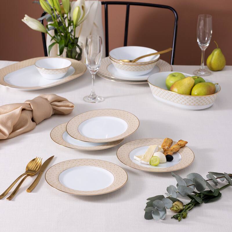 Noritake Trocadero Gold Set Of 4 Salad Plates, 8.25"
