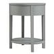preview thumbnail 21 of 55, Fillmore 1-Drawer Oval Wood Shelf Accent End Table by iNSPIRE Q Modern