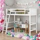 preview thumbnail 2 of 42, Solid Wood Twin Size Loft Bed with Ladder & Safety Guaranteed, White