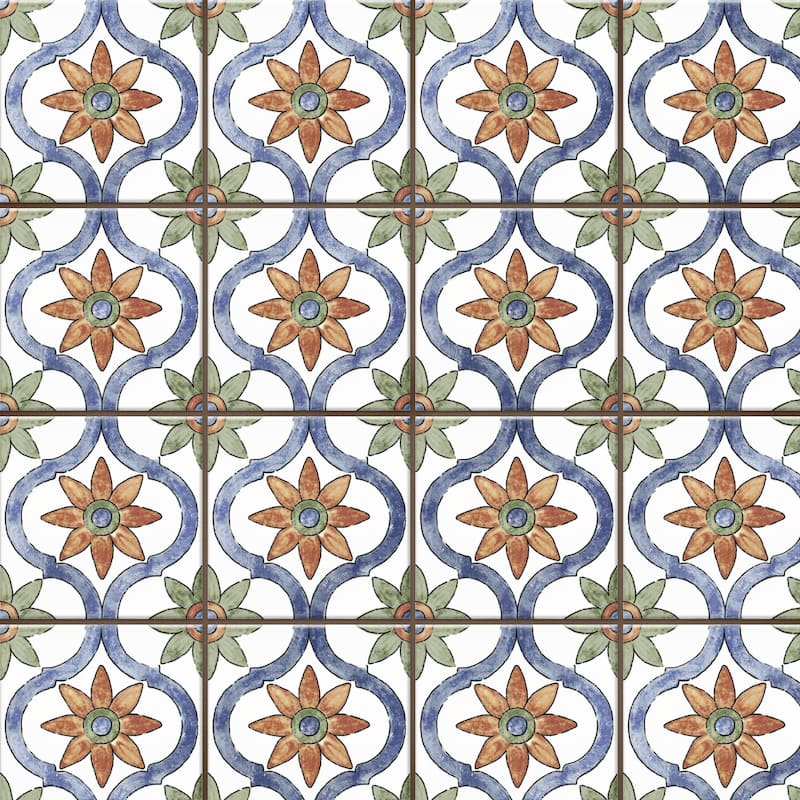 Merola Tile Sentier des Bourges 4-1/2" x 4-1/2" Porcelain Floor and Wall Tile