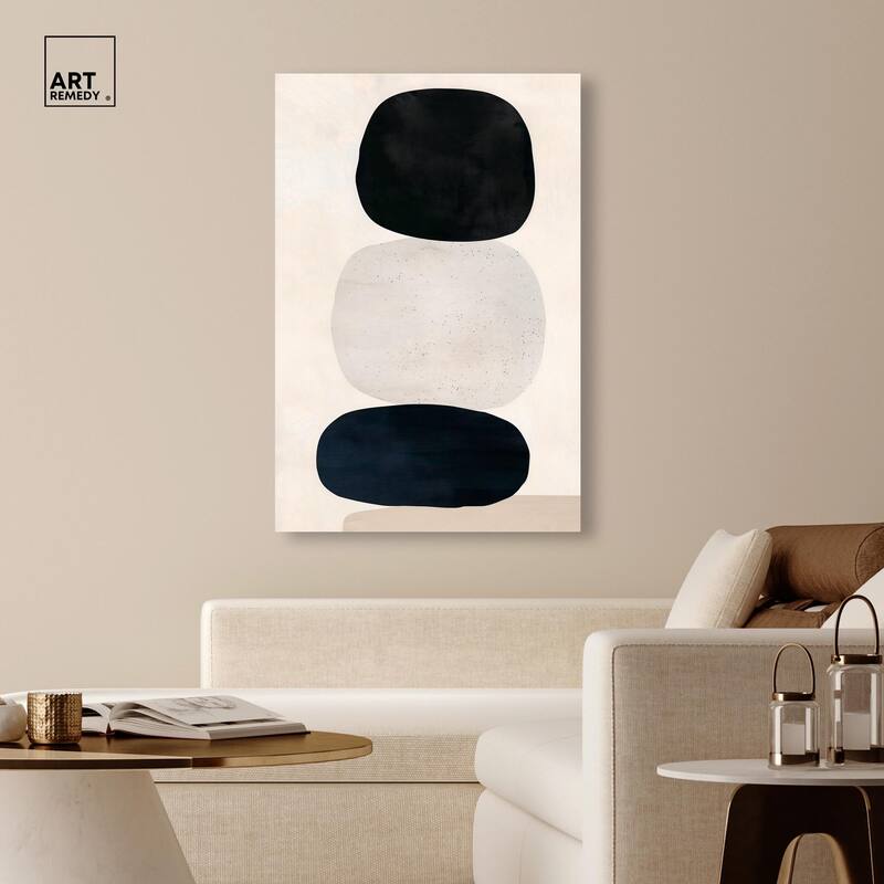 Pebble Pillars I Canvas by Art Remedy, Gallery Wrapped