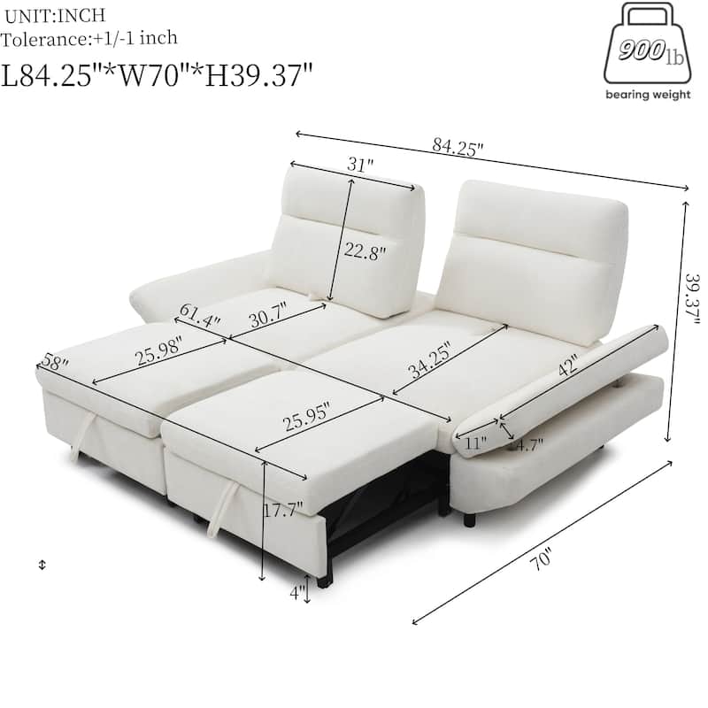 Versatile Sofa Bed - Ideal for Living Rooms and Guest Bedrooms