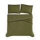 preview thumbnail 9 of 10, Cannon Solid Oversized Percale 3 Piece Comforter Set