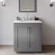 Option Dark Gray / Giotto Quartz Top / Brushed Nickel