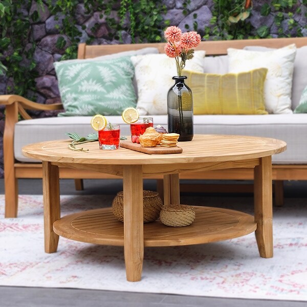 Cambridge Casual Leon Teak Patio Coffee Table On Sale Bed Bath