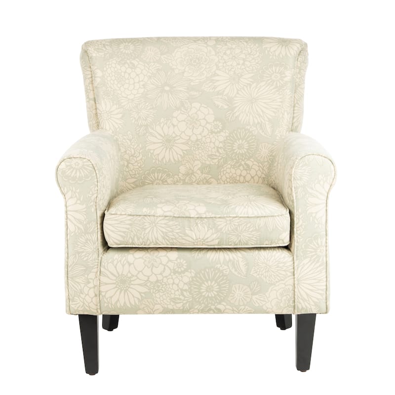 SAFAVIEH Gramercy Garden Motif Grey Club Chair - 29.8" x 32.8" x 32.4"