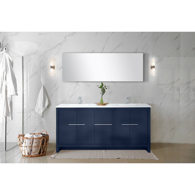 Lafarre Bath Vanity Quartz Top, Sink and Chrome Faucet