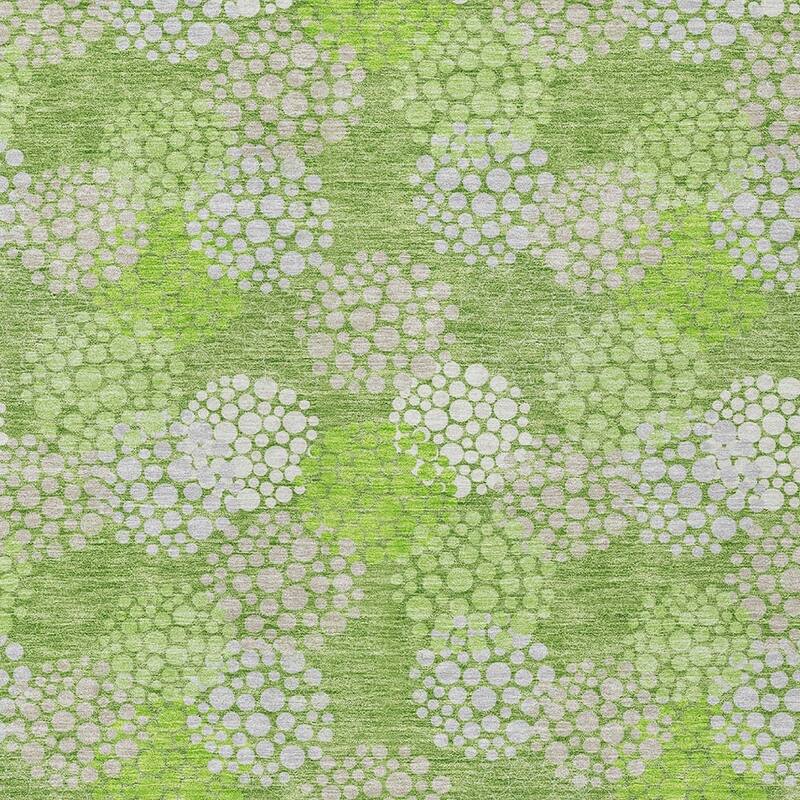 HomeRoots Polka Dot Transitional Rectangle Outdoor Rug