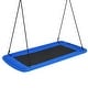 preview thumbnail 6 of 6, 60 Inches Platform Saucer Tree Swing Set Outdoor Rectangle Swing Blue