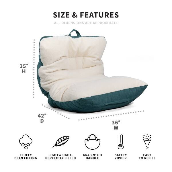dimension image slide 0 of 11, Big Joe Roma Bean Bag Chair