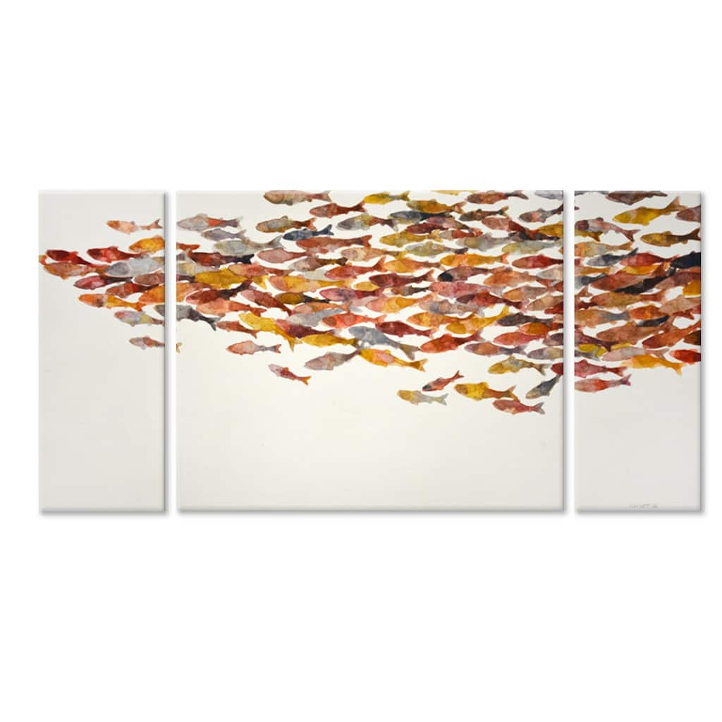 'Heatwave' by Norman Wyatt, Jr. 3-Piece Wrapped Canvas Wall Art Set