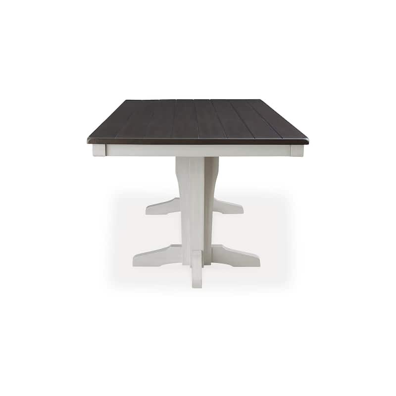 Signature Design by Ashley Darborn Brown/White Dining Table - 40" W x 78" D x 30" H