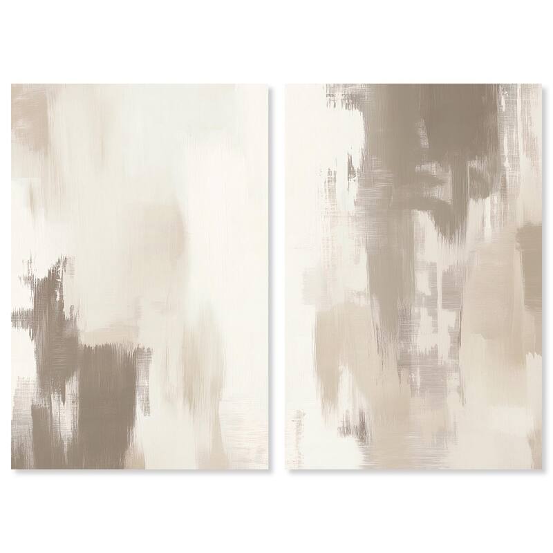 Winter Mist I Canvas Set of 2 by Art Remedy, Gallery Wrapped - 20" x 30"