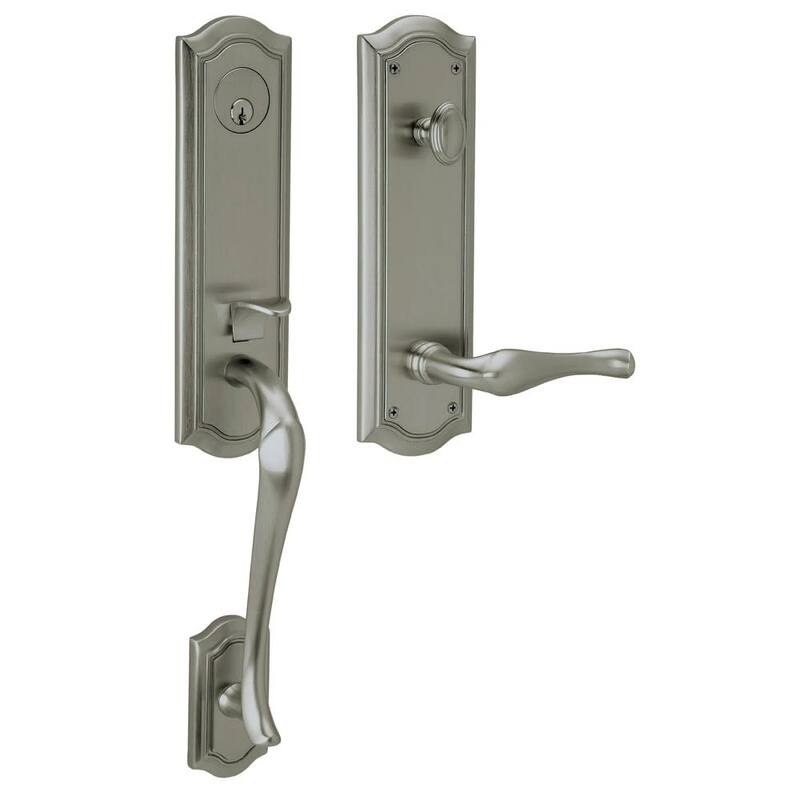 Baldwin Left Handed Bethpage Escutcheon Single Cylinder Handleset with