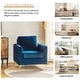 preview thumbnail 41 of 43, Ganymedes Modern Velvet Accent Arm Chair with Golden Legs by HULALA HOME