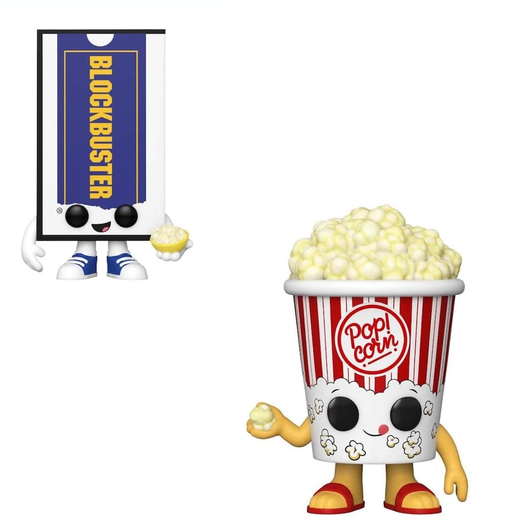 Funko Pop! 2 Pack Popcorn Bucket & Blockbuster VHS Case #199 #187
