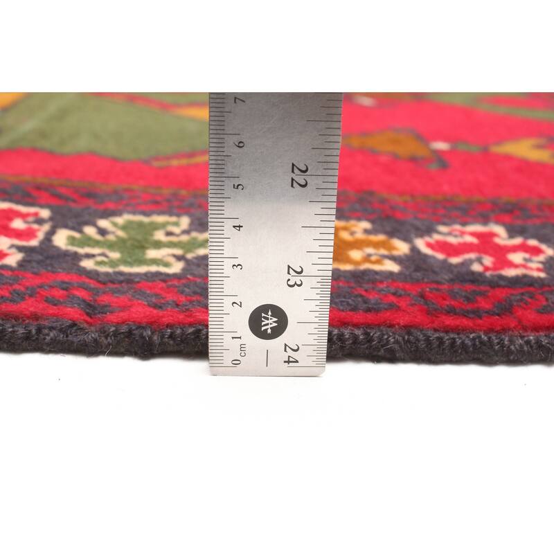 ECARPETGALLERY Hand-knotted Teimani Red Wool Rug - 2'10 x 4'6