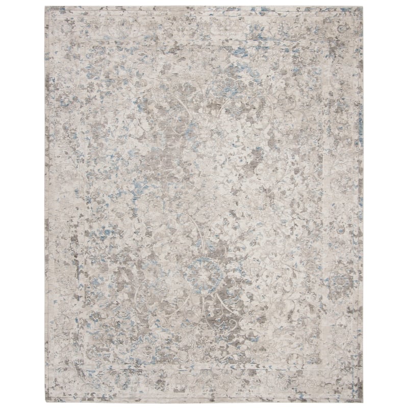 SAFAVIEH Handmade Mirage Marlijn Modern Abstract Viscose Rug - 9' x 12' - Blue/Grey
