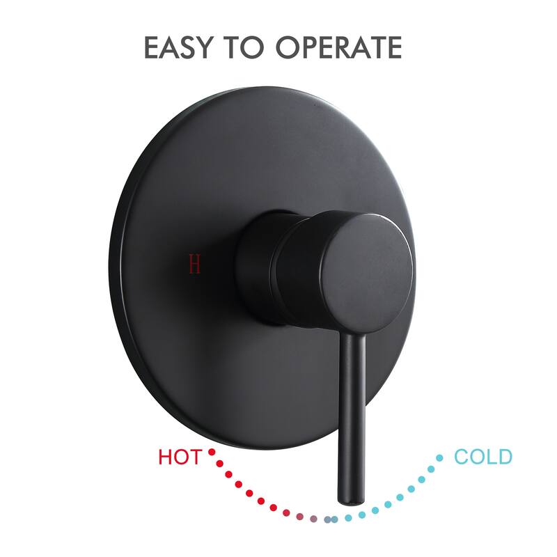 CLihome 1-Spray Patterns 10 in.Shower Head Wall Mounted Fixed Shower Head