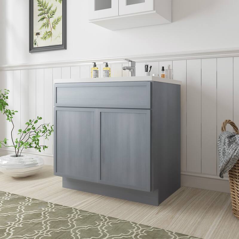 Vanity Art 30" Freestanding Single Base Storage Cabinet with Soft Close Doors
